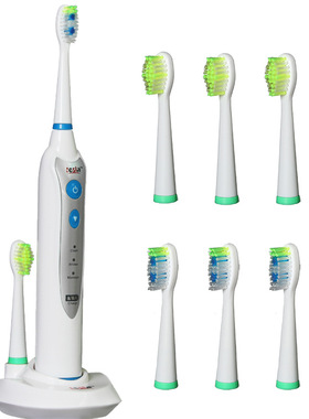 包邮爆款感应充电IPX7防水声波电动牙刷黑色白色情侣高端OJV8120