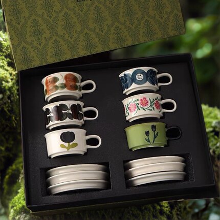 Cozy乔迁新年礼物咖啡杯子礼盒装送闺蜜老师生日伴手礼中古风