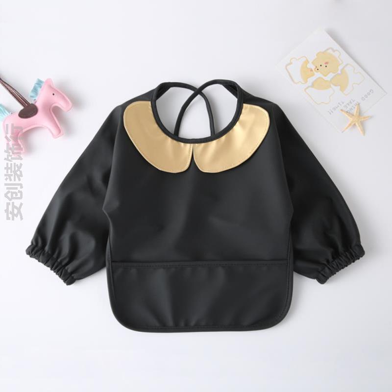 幼儿吃饭围兜罩衣女童专用幼儿园防油背心四季口水男宝围裙轻薄冬