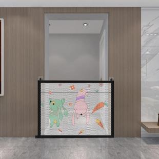 宠物隔离围栏门新款 儿童栏杆安全栏门栅栏小孩卧室门栏狗厨房网布