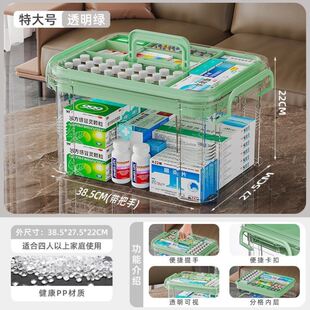 医药箱公司医疗箱常备药家庭收纳药箱医用急救药箱小型药箱儿童