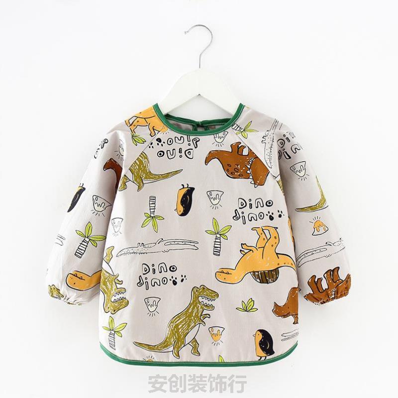 儿童大号吃饭围兜男女专用背心秋季罩衣洋气春秋女婴轻薄婴幼儿巾