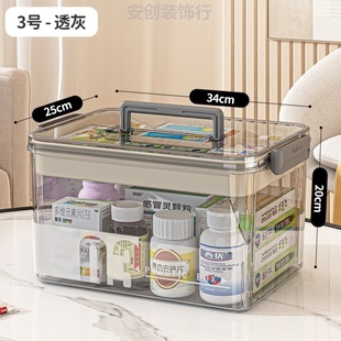 儿童药箱大容量药箱药箱家庭装防儿童整套医用救援杂物分类药包