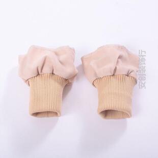 弹力棉服螺纹长袖 脚骑行学生衣袖 口羽绒服小孩裤 无缝专用防风袖