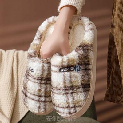 棉拖鞋家居室内可爱男女新款学生毛绒居家冬天外穿防滑冬季静音爱
