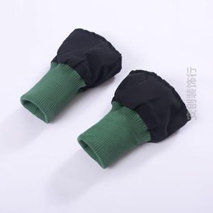 小孩防风套袖长袖专用防风袖口羽绒服拼接骑车防寒加绒长款冬天