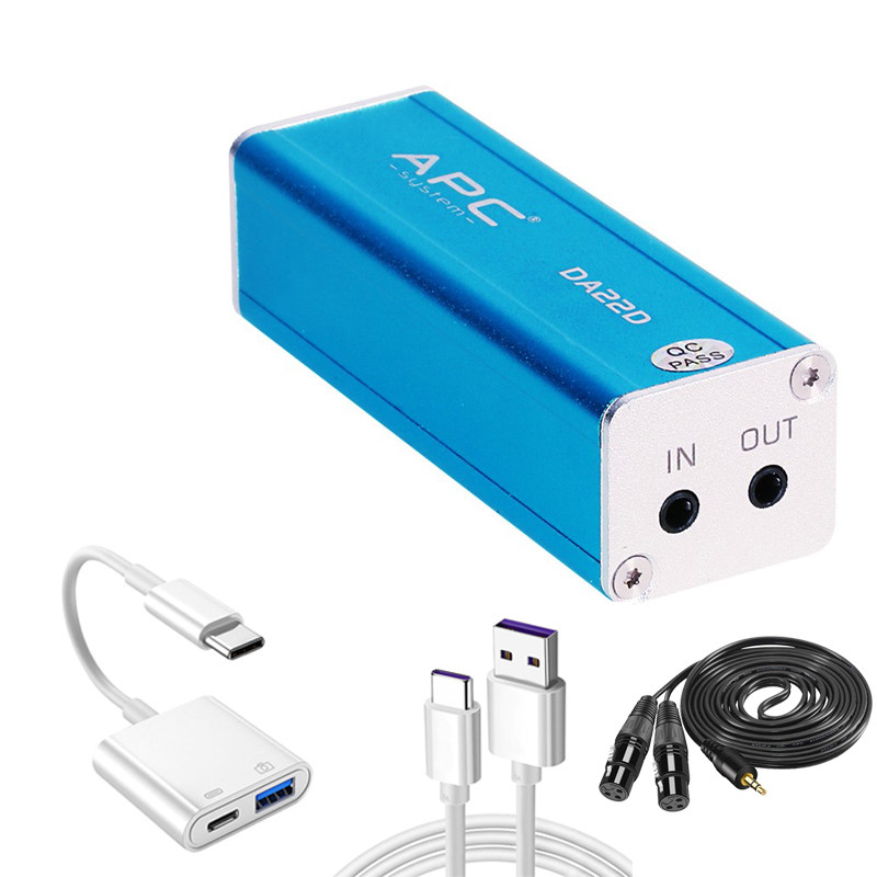 手机电脑立体声专业数字音频接口安卓苹果手机效果器直播录音专用