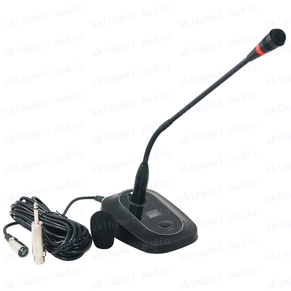 专业会议室麦克风报告厅广播演讲授课录音台式有线鹅颈话筒拾音器