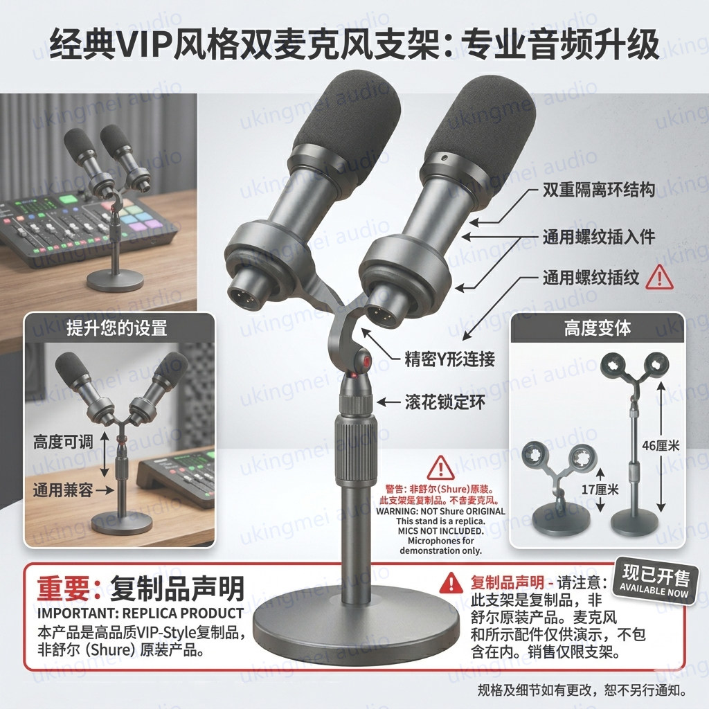 SM57总统麦克风通用支架双支撑