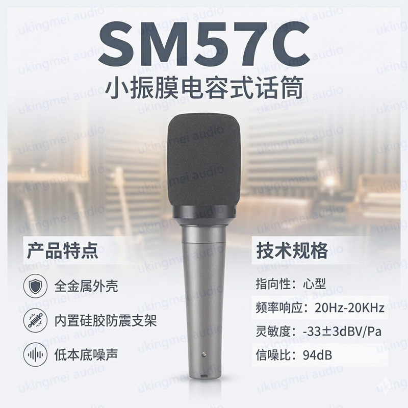 小振膜电容式话筒乐器录音麦克风