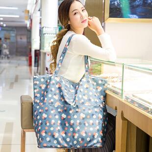 海客多花色大容量购物袋便携折叠旅行收纳包待产包搬家包