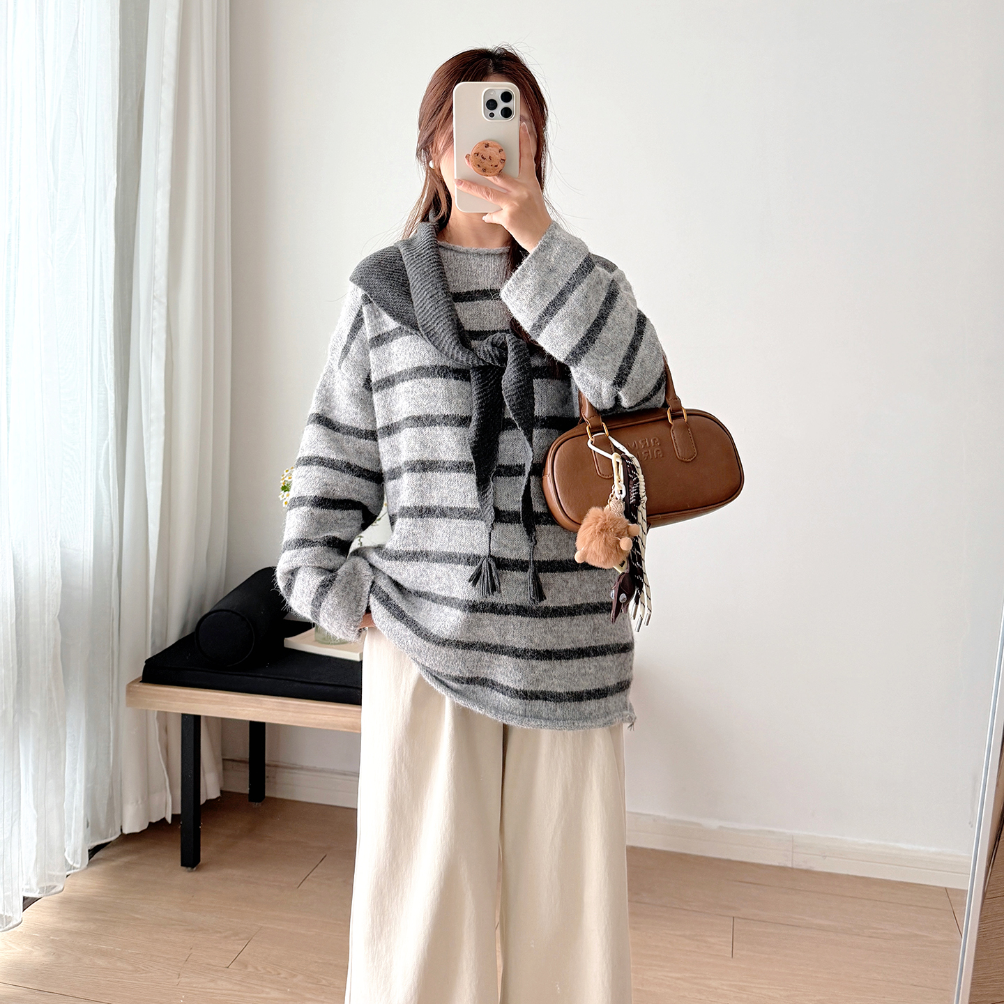 简育宽松显瘦孕妇毛衣