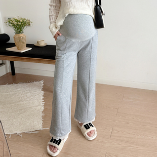 孕妇裤春季外穿2026新款小个子春装孕晚期弹力显瘦九分托腹休闲裤