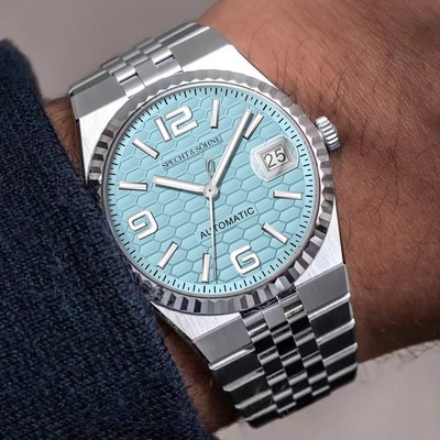 潮流男士手表自动机械进口机芯精钢防水五铢链陆使型轻奢手表