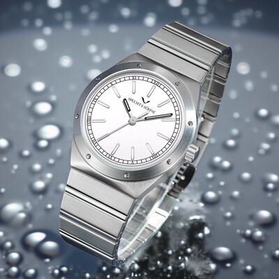 2025新款男士手表VH31扫秒石英机芯精钢夜光防水超薄品质男腕表
