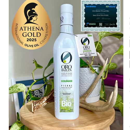旺购上品西班牙代购ORO BAILEN PICUAL 有机特级初榨橄榄油500ML
