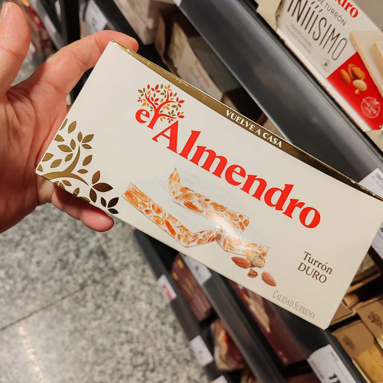 旺购上品 西班牙代购El Almendro 杏仁牛扎糖200G