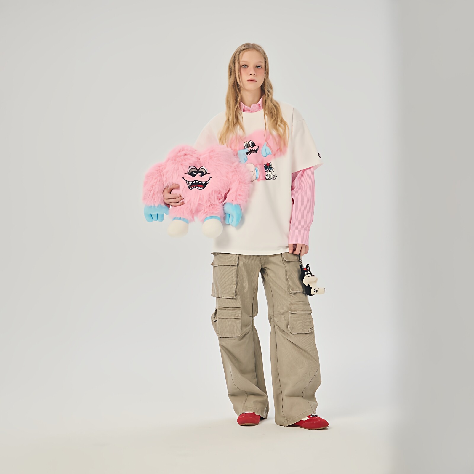 AIMEEWQ  26年新款春夏小怪兽32支纯棉专柜爆款QRJ穆尔短袖AM1050