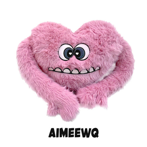 AIMEEWQ抱枕小怪兽爱心抱枕