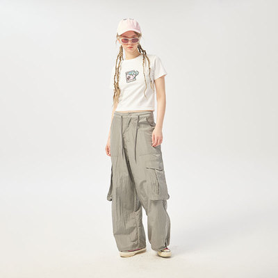 小怪兽40双纱信件短袖