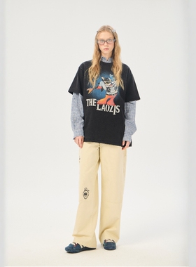 AIMEEWQ  26新款小怪兽280克26支纯棉摇滚乐队短袖T恤 AM1010