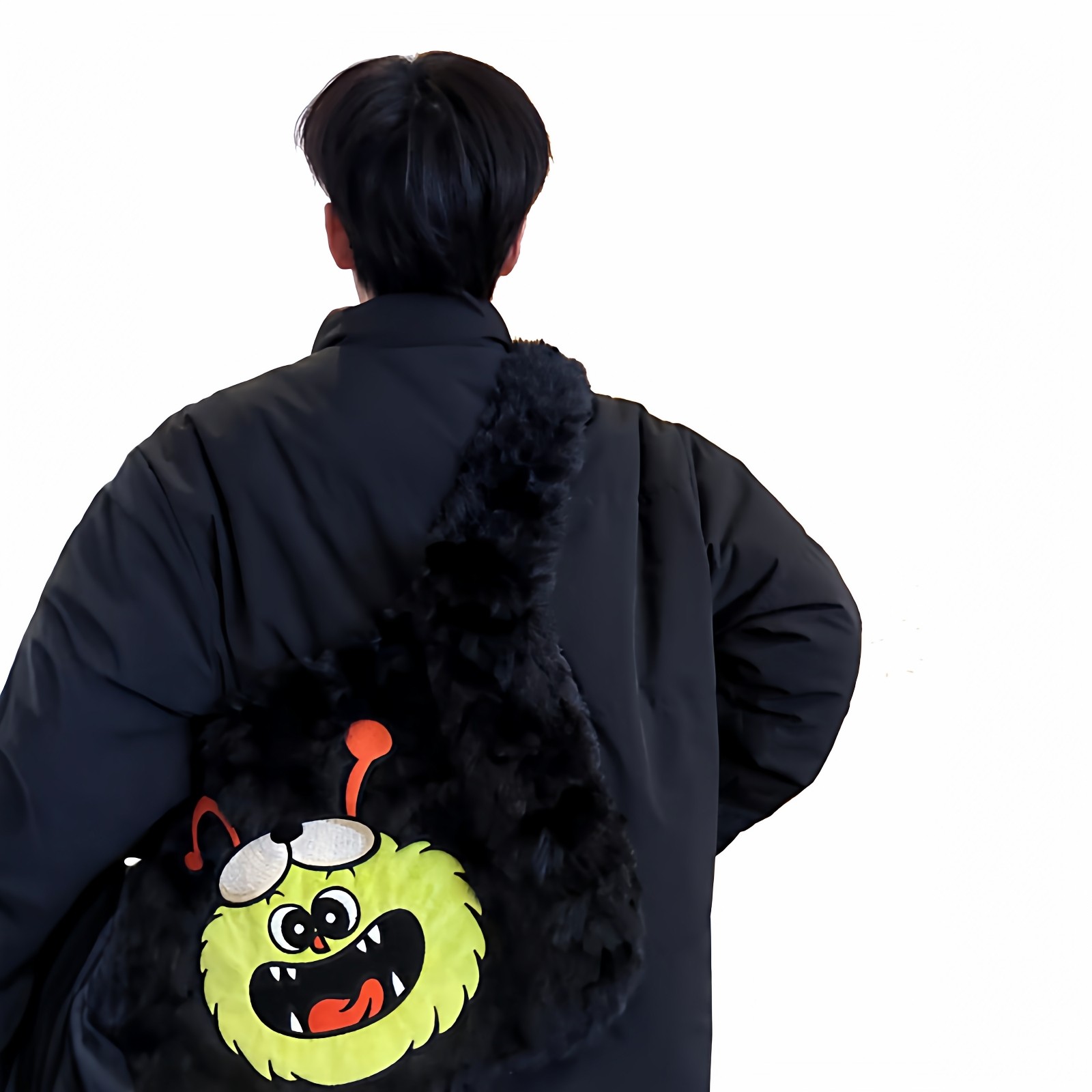 AIMEEWQ新款小怪兽毛绒绒小熊包图片