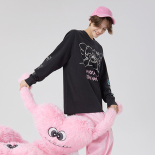 天使穆尔拔染长袖 春秋小怪兽纯棉专柜爆款 6865 新款 AIMEEWQ