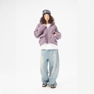 BADBOY外套 AIMEEWQ 小怪兽高克重羊羔绒线下爆款 冬季 AM0612 新款