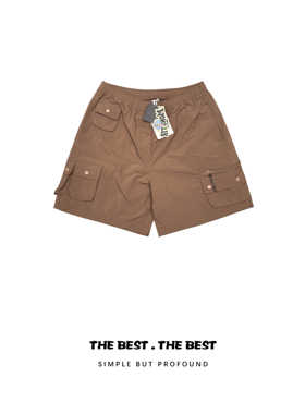 AIMEEWQ 2024新款休闲显瘦梭织夏天机能松紧腰百搭短裤 S5096