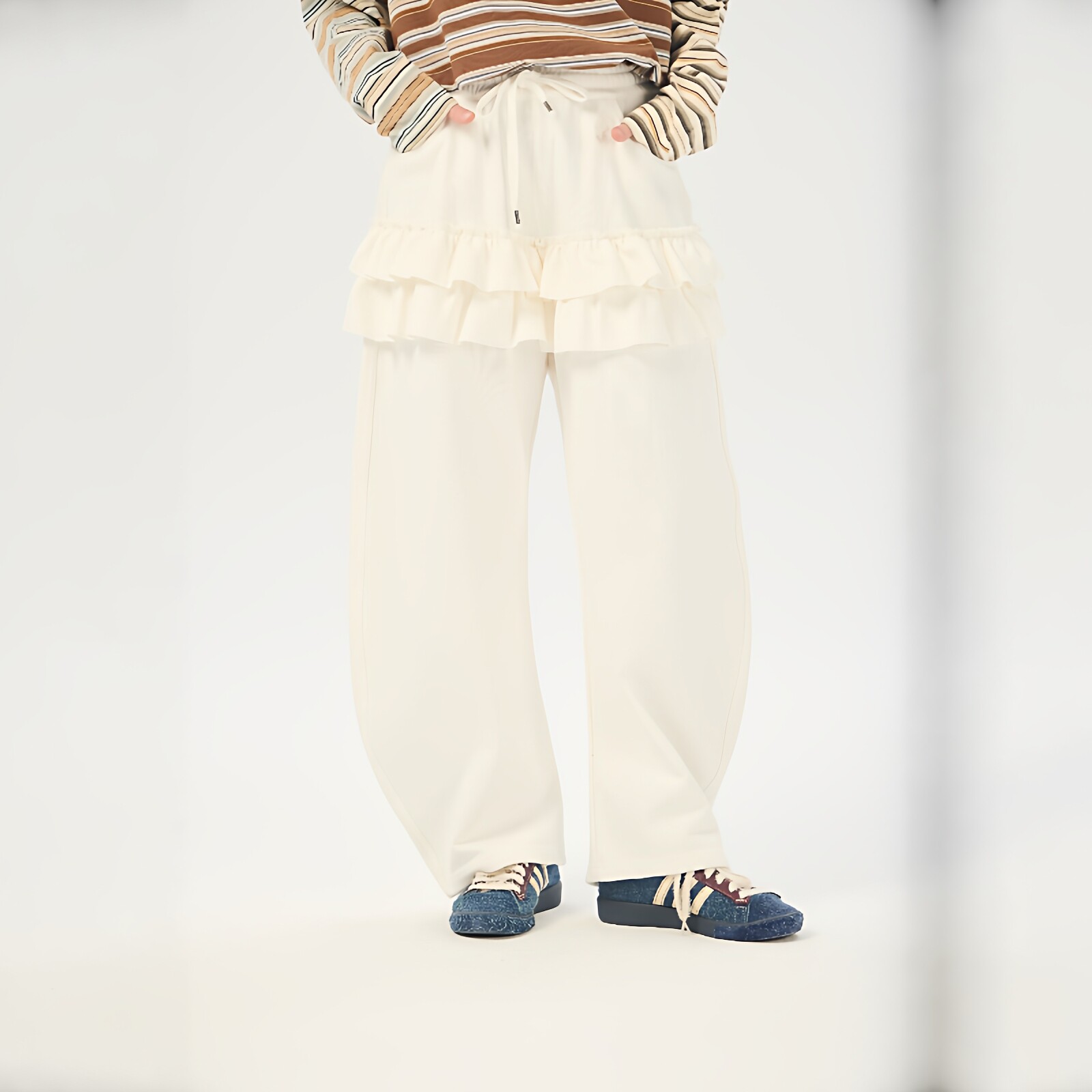 AIMEEWQ 26春季小怪兽400克毛圈线下专柜爆款阿贝针织长裤AMS0856