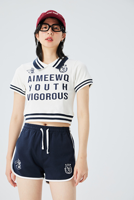 AIMEEWQ2024新款美式复古短袖