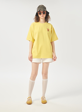 AIMEEWQ   25新款小怪兽纯棉40双纱多色海洋主题字母短袖  AM0252