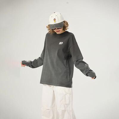 AIMEEWQ小怪兽刺绣圆领T恤