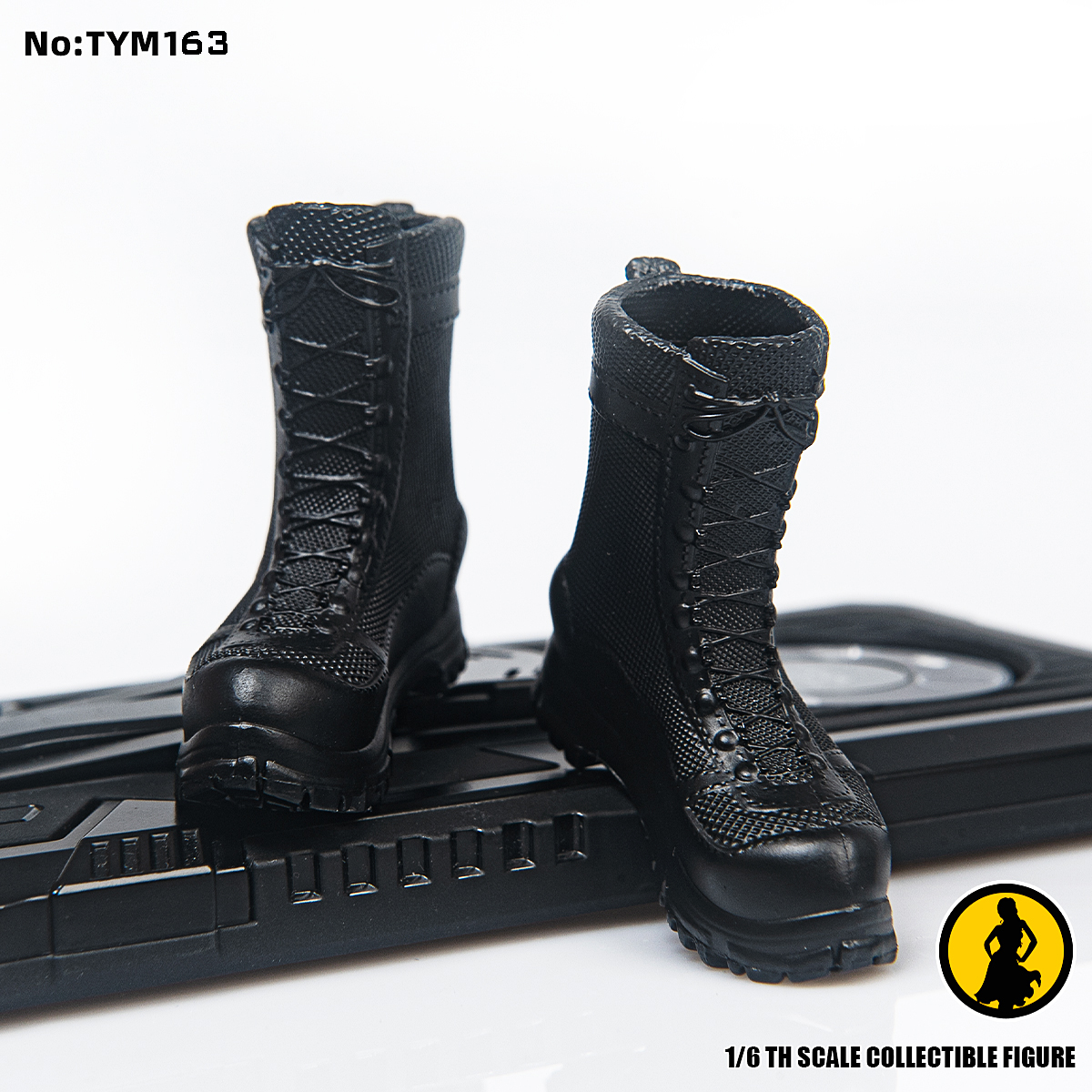 天艺美1/6TYM163黑色军鞋模型