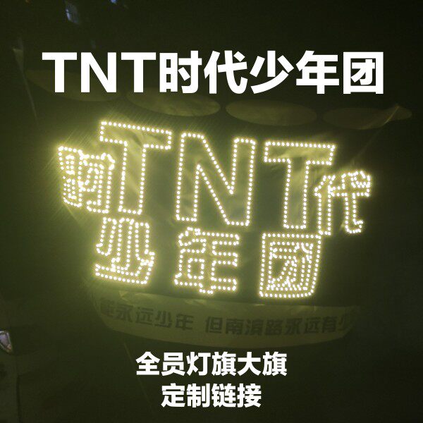 tnt时代少年团全部成员应援大旗发光灯旗定制团购链接