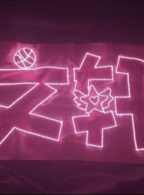 文轩演唱会超薄超亮贴片LED发光粉丝灯牌应援大旗遮光布定制