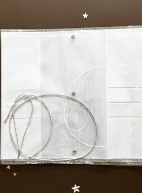 水怪家A6奶白书衣TN奶白书衣自带三根皮筋