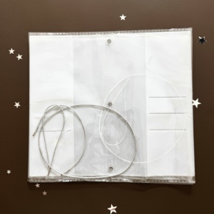 水怪家A6奶白书衣TN奶白书衣自带三根皮筋