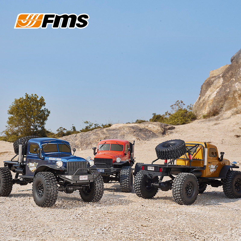 FMS 1/10 ATLAS 4X4斗牛者 仿真复古卡车 RC遥控攀爬车越野车