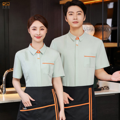 西餐厅服务员短袖夏季