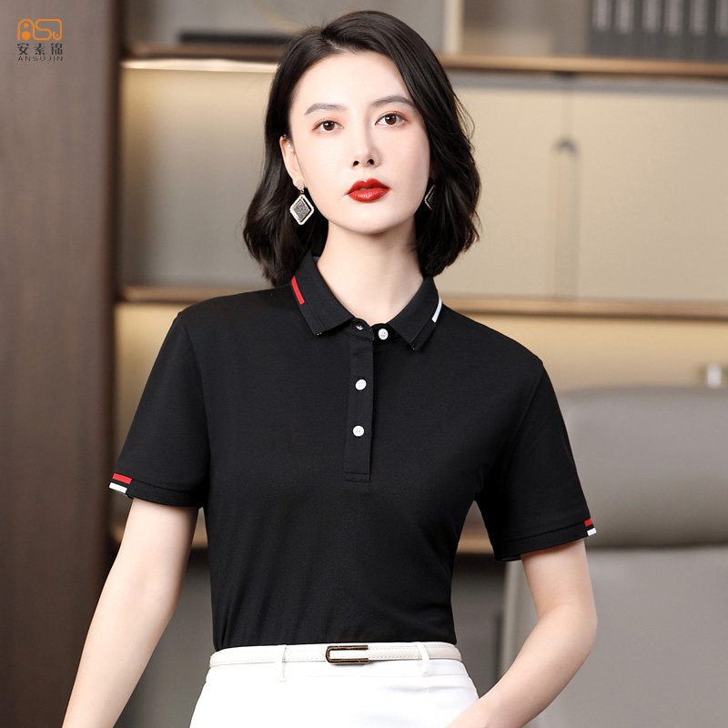 翻领短袖工作服T恤定制夏季团体半袖体恤印logo工衣广告polo衫