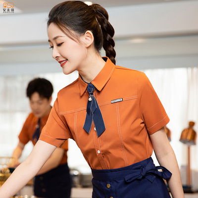咖啡蛋糕店餐厅服务员短袖