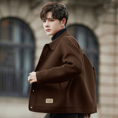 羊毛夹克男秋冬款百搭