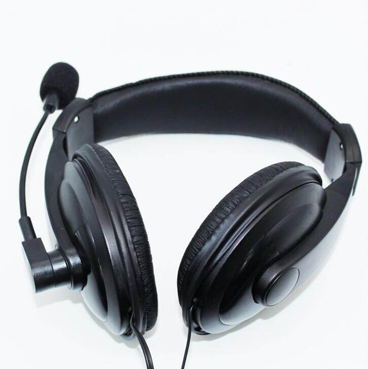 电脑通用有线耳麦外贸话务耳机头戴式客服商务PC语音耳麦earphone
