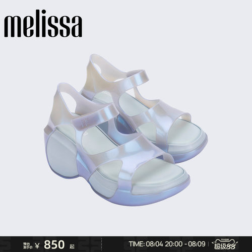 Melissa/梅丽莎女2026新款女士高跟鞋坡跟夏季时尚休闲凉鞋37804