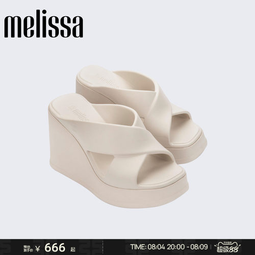 Melissa/梅丽莎新款女士夏高跟拖鞋厚底面包鞋38046&37856&37862