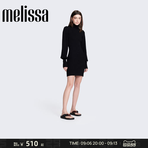 Melissa/梅丽莎时尚显高拖鞋女夏外穿厚底面包夹脚人字拖鞋37742