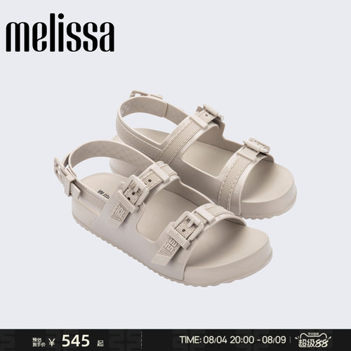 Melissa/梅丽莎女夏季双跟带露趾博肯拖鞋度假沙滩户外凉鞋36895