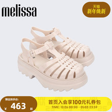 Melissa梅丽莎女夏季新款外穿厚底凉鞋绝美镂空罗马鞋35818