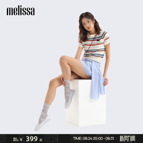 梅丽莎秋季芭蕾蝴蝶结公主单鞋